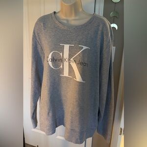 Calvin Klein Jeans Light Gray Crewneck